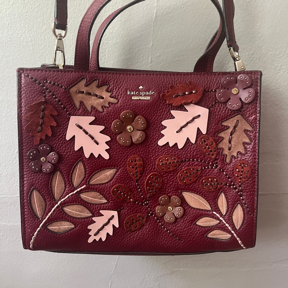 Rare Kate Spade Burgundy Embellished Purse